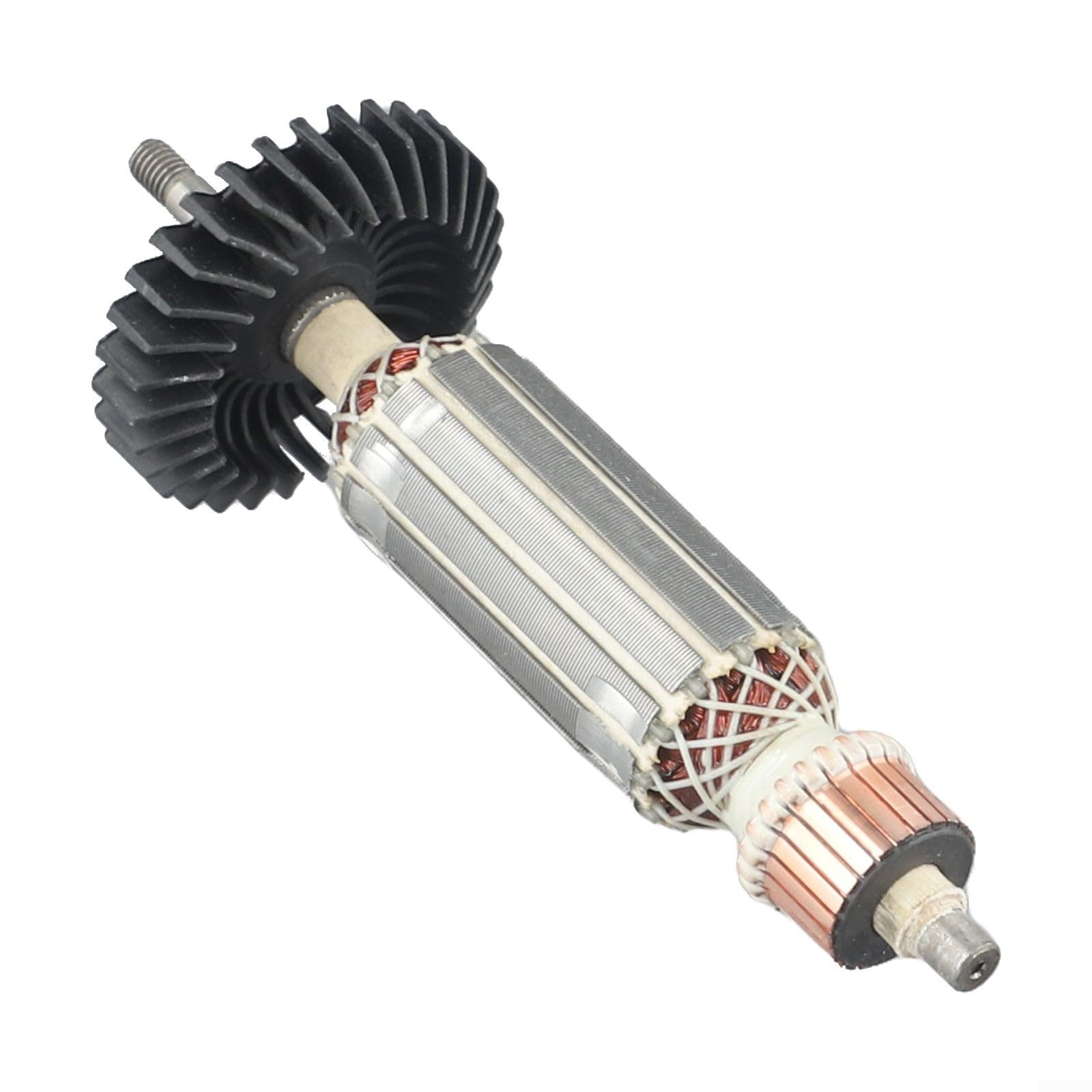 Anclaje de rotor de armadura de repuesto compatible con amoladora angular Makita GA5030 GA4530 GA4030 GA5034 GA4534 GA4031, construcción de metal para