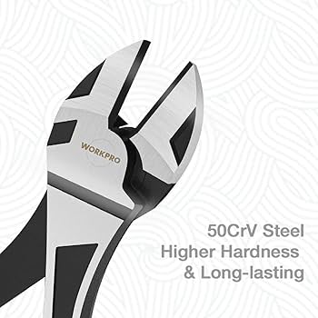 WORKPRO 7-Inch Diagonal Pliers in CRV Steel for Cutting
