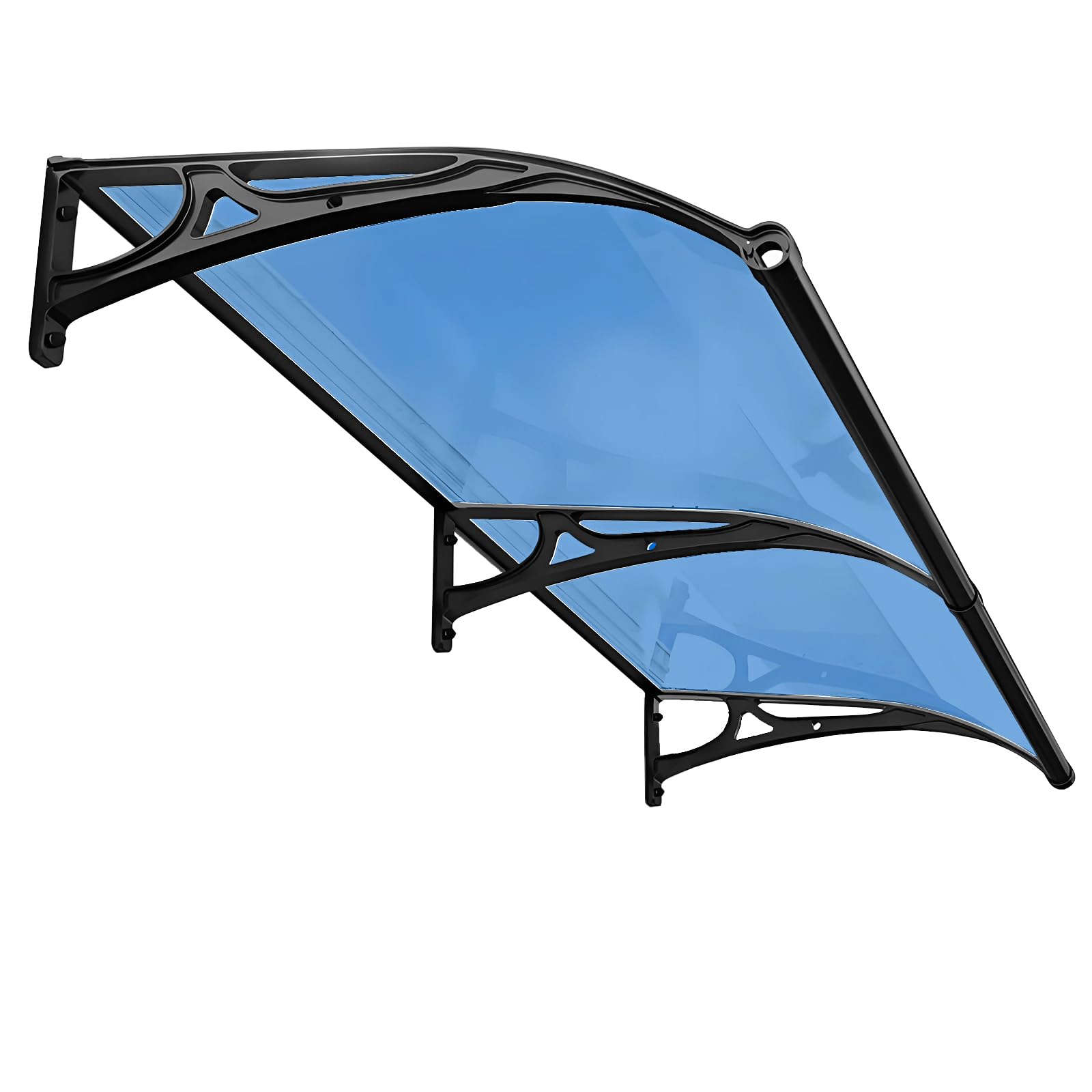 GJZQDKX Polycarbonate Window Door Awning Canopy - Outdoor UV Rain Snow Protection for Porch Patio Deck -Sun Shutter Awning for Enhanced Curb Appeal