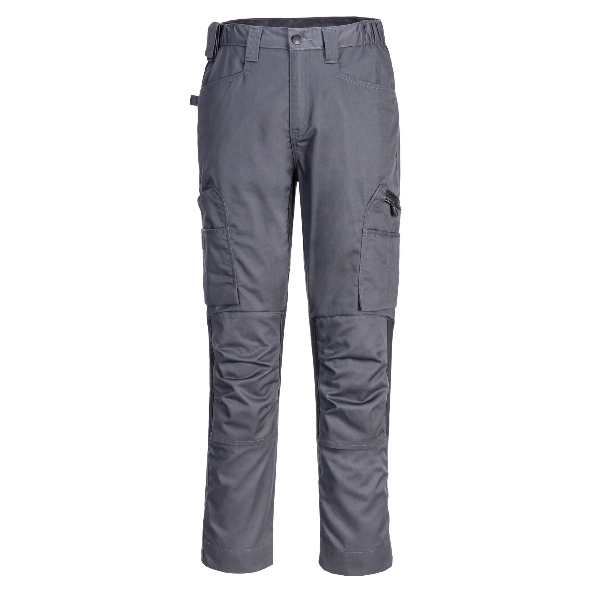 Portwest CD881 WX2 Męskie spodnie robocze o kroju slim fit Eco Stretch z kieszeniami cargo i nakolannikami