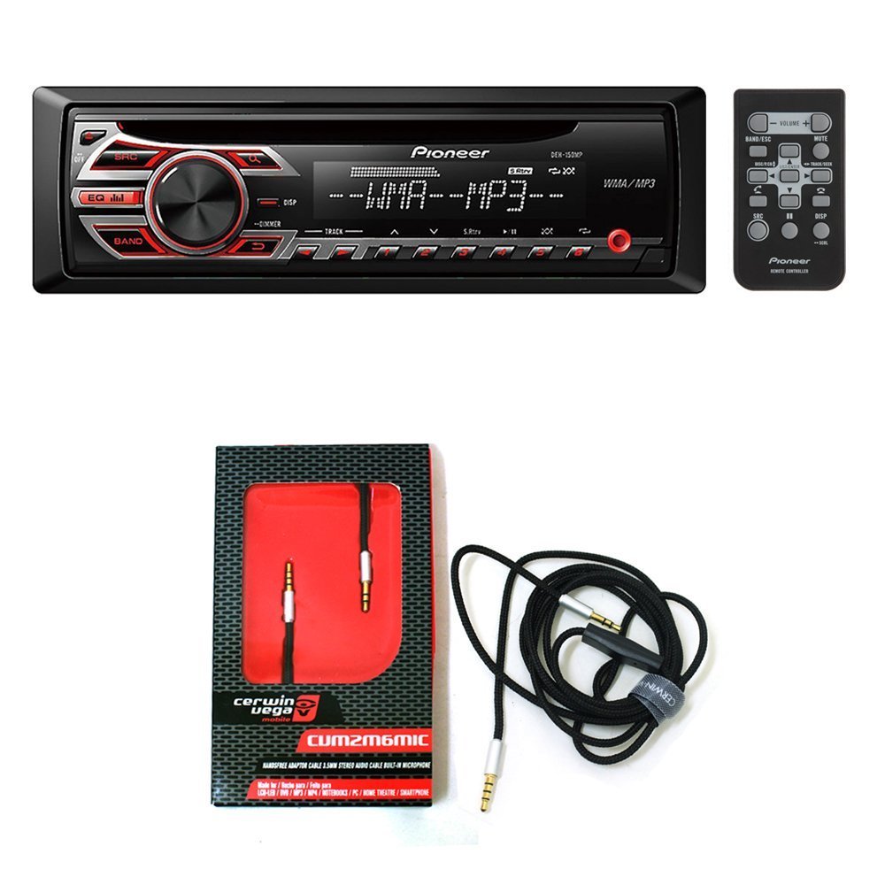 PIONEER2C CERWIN VEGA Pioneer DEH150MP CD receiver with CVM2M6MIC
