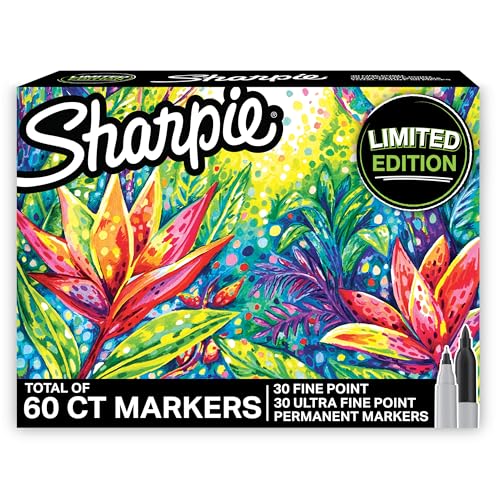 Sharpie Permanent Markers Limited Edition Set, Contains Fine Point Markers
