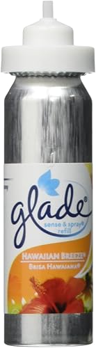 Glade Sense & Spray - Recambio de ambientador automático, Hawaiian Breeze, 2 unidades, 0.86 onzas