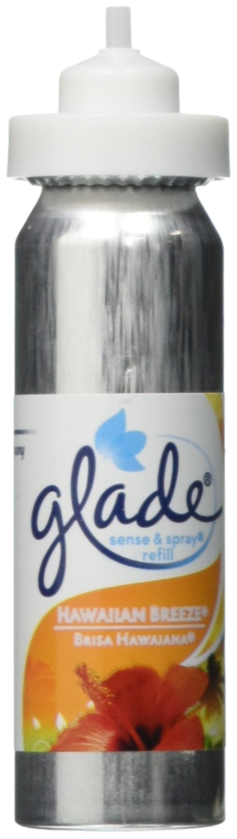 Glade Sense & Spray Automatic Air Freshener Refill, Hawaiian Breeze, 2 Ct, 0.86 oz