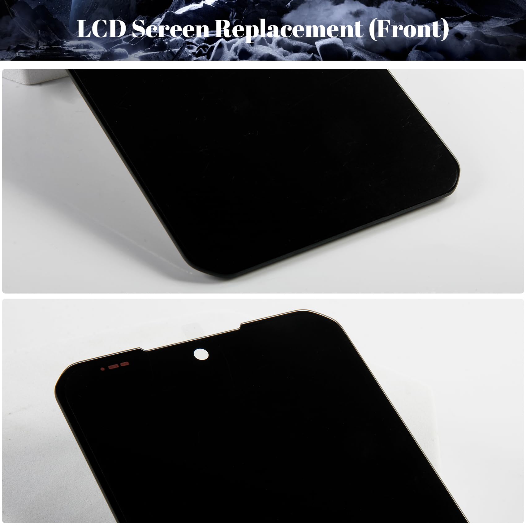 Schermo di ricambio per Doogee S100/S100 Pro, display LCD per Doogee S100 Pro, touch screen, digitalizzatore con kit di riparazione (nero)