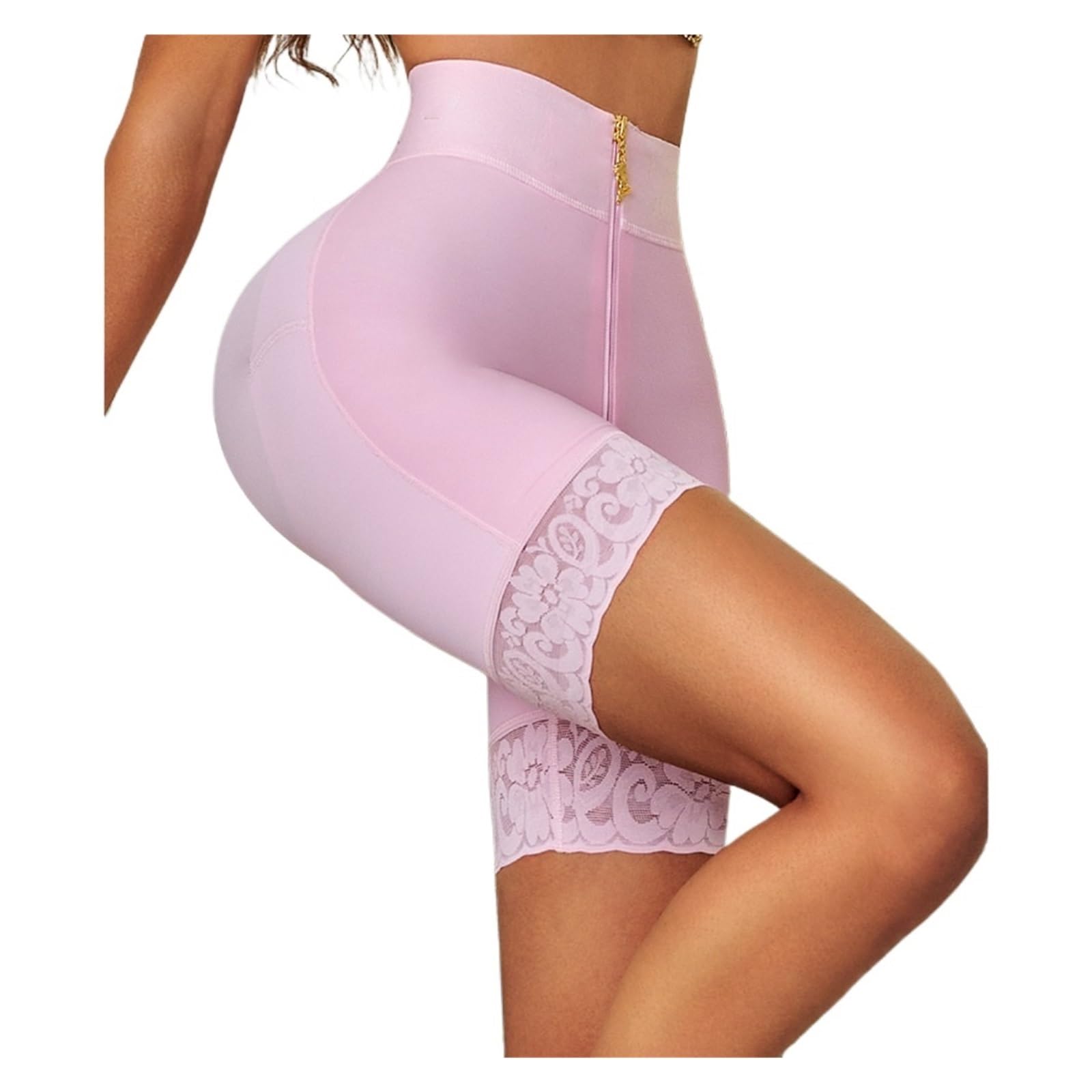 Braga Faja Reductora Mujer Pantalones Cortos levantadores de glúteos con Cremallera Alta compresión, Cintura, Realzador Cadera sin Costuras, Ropa Interior Adelgazante realce para el Verano