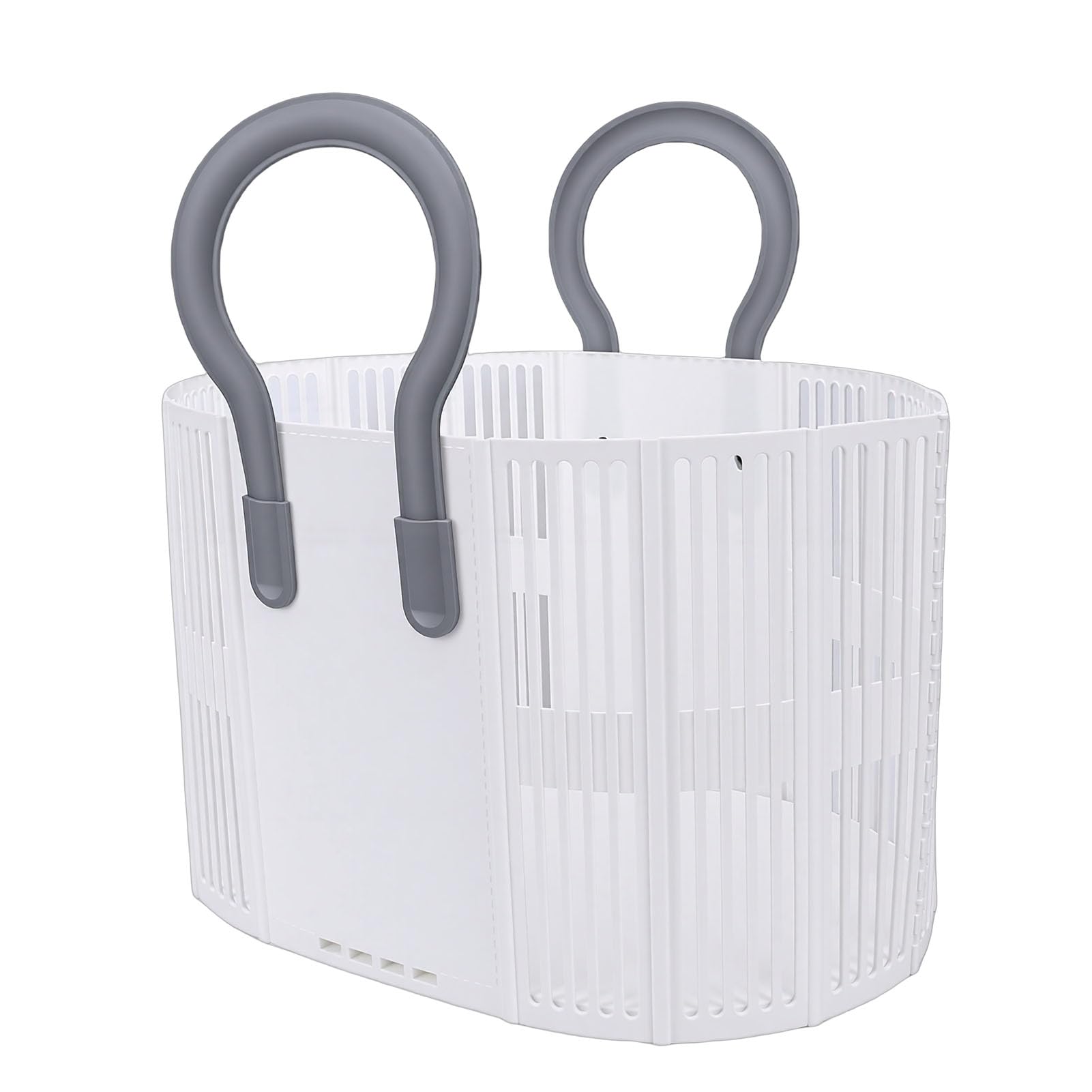 Fockety Cesto per la Biancheria, Cesto per la Biancheria Pieghevole di Grande capacità Organizzatore di Stoccaggio Pieghevole con Manici Robusti Fori di Ventilazione per Bagno Lavanderia