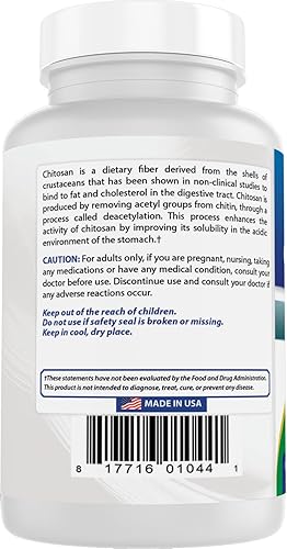 Miniatura 7 de Best Naturals -- Quitosano -- 500 mg -- 120 comprimidos