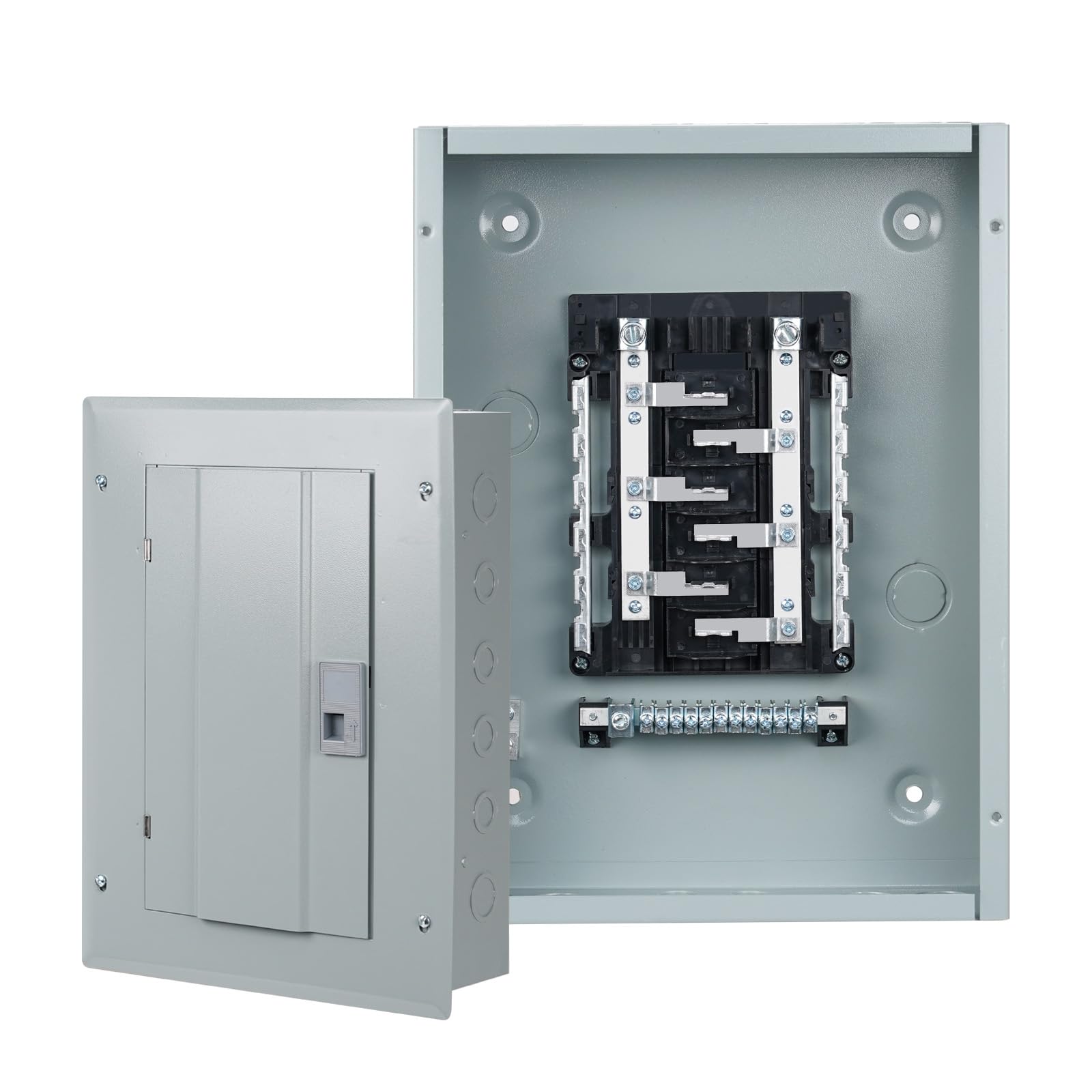 THQL Circuit Breaker Panels, 12-Space, 125A Circuit Breaker Distribution Box, 120V/240V Circuit Breaker Electrical Enclosure,Indoor Main Lug Load Center