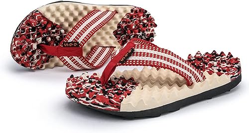 Masajeador de pies plantares de acupresión, pantuflas de reflexología, sandalias para hombres y mujeres, ayuda para fascitis plantar dolor de talón