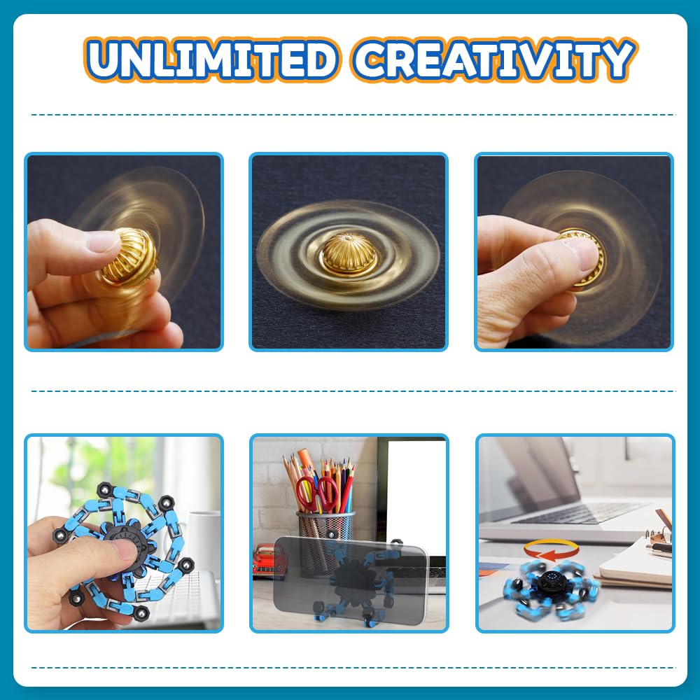 5er-Pack Fidget Toys mit Unendlichkeitswürfel, Fidget Gaming Pad, Zauberer Fidget Spinner, Fingerspielzeugset als Partygeschenk