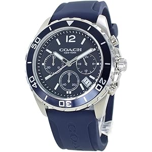 COACH メンズ腕時計 青 Amazon | [コーチ] 腕時計 メンズ ケント シリコンバンド ラバー