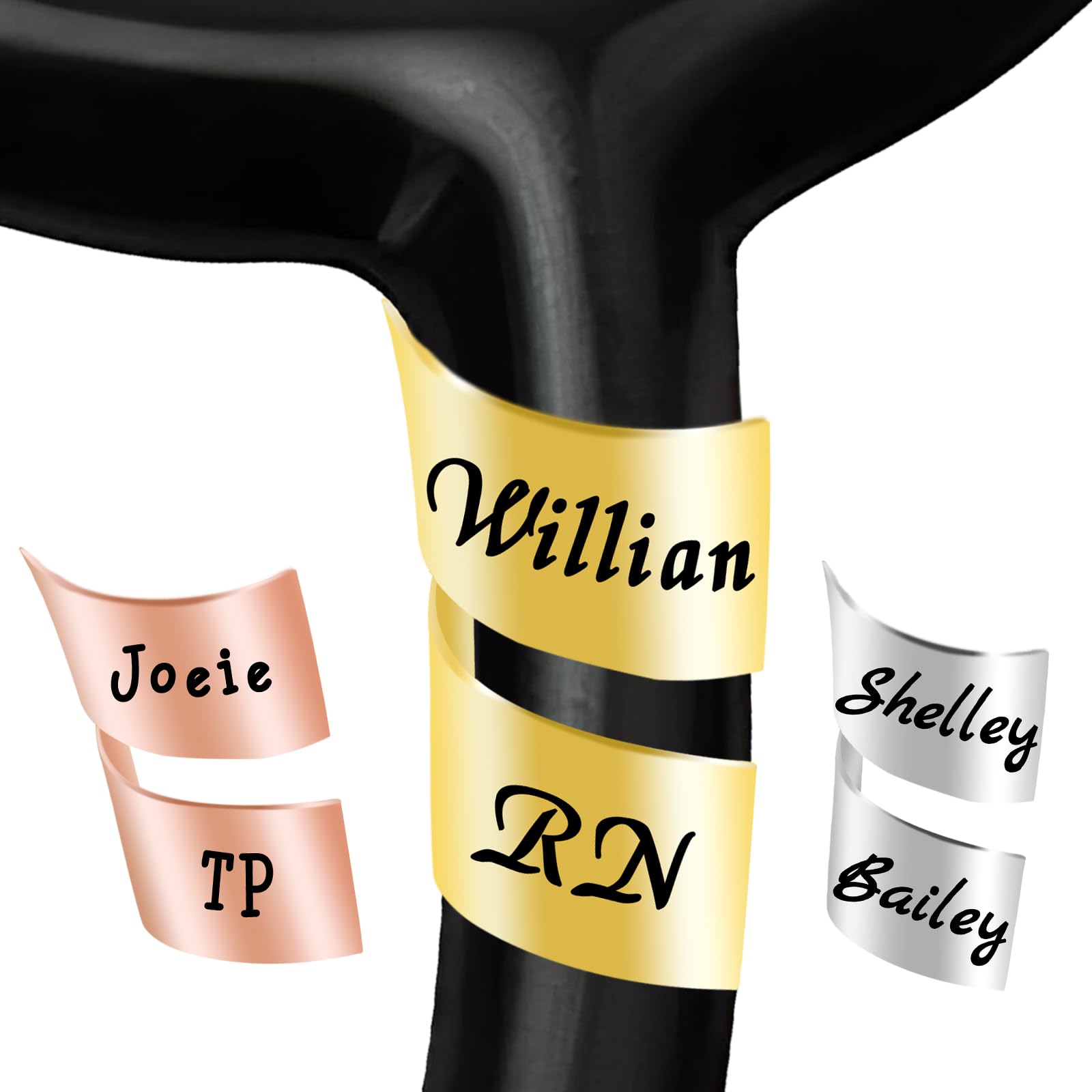 Personalized Stethoscope Name Tag, Custom Stethoscope ID Charm Accessories, Engraved Graduation Nurse Gifts for RN, Doctors, Medical Professional Assistant