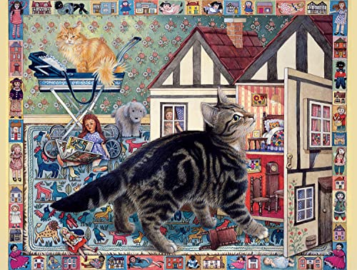 Buffalo Games - Cat Capers - 750 Piece Jigsaw Puzzle for Adults Challenging Puzzle Perfect for Game Nights - 750 Piece Finished Size is 24.00 x 18.00