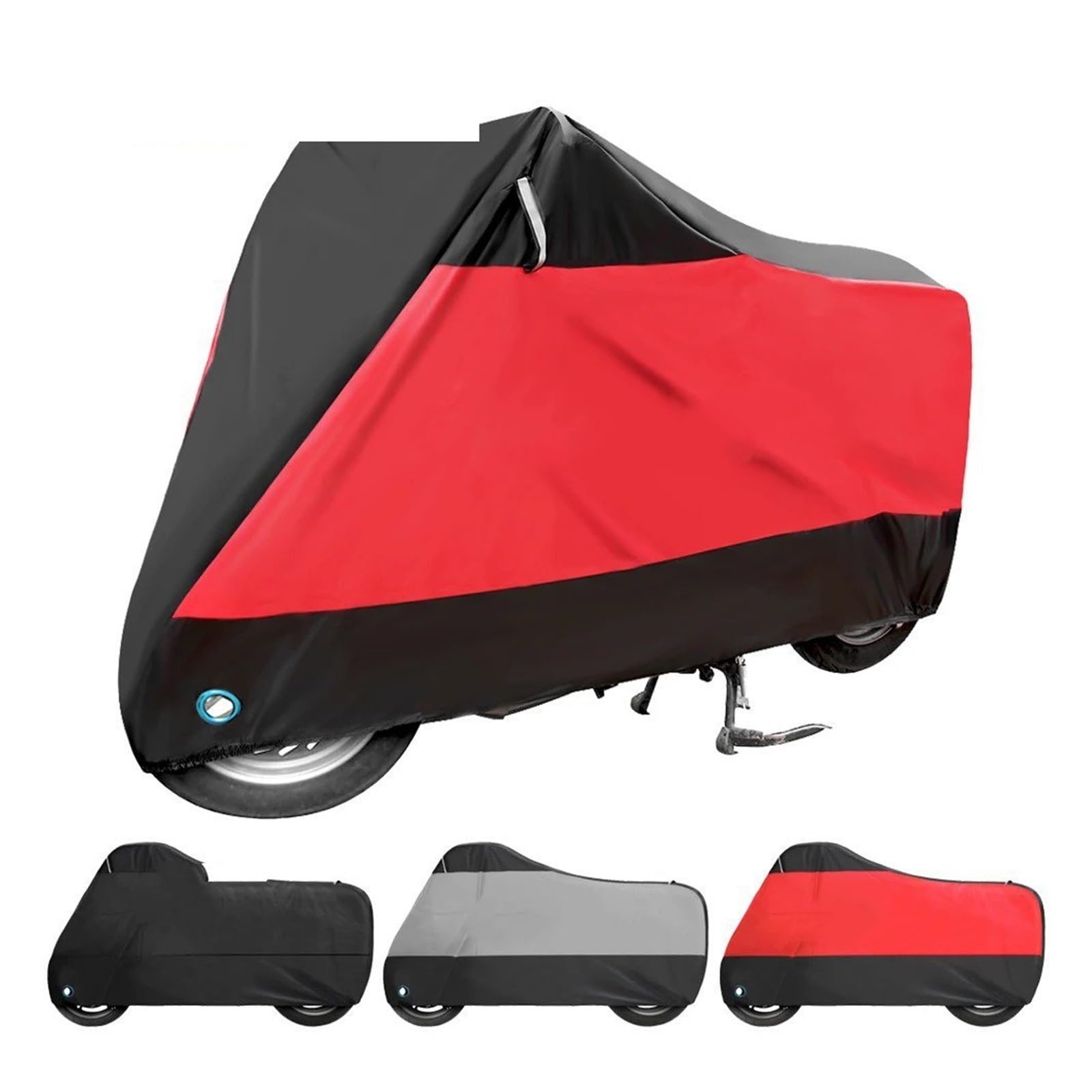 Funda para Motos para Moto Scooter M-4XL Protector Prueba Polvo para Motocicleta para Lluvia Impermeable para Las Estaciones para Al Aire Libre(MCZ002 Red)