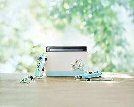 Newest Nintendo Switch Animal Crossing: New Horizons Special Edition Pastel Green Blue Joy-Con - WiFi6, Bluetooth Bundle with Travel Carry Sleeve Case