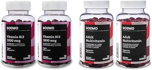 Marca de Amazon - Solimo - Gomitas con vitamina B12 3000 mcg disponible en Yaxa Costa Rica