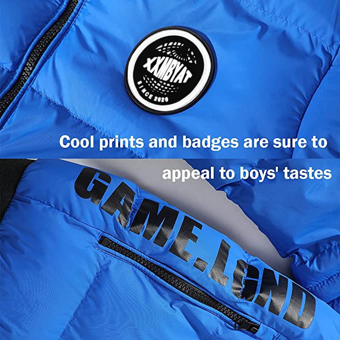 SNOW DREAMS Boys Spring Winter Coat Waterproof Puffer Fall Jacket Hooded Warm for Kids Outerwear Parka4