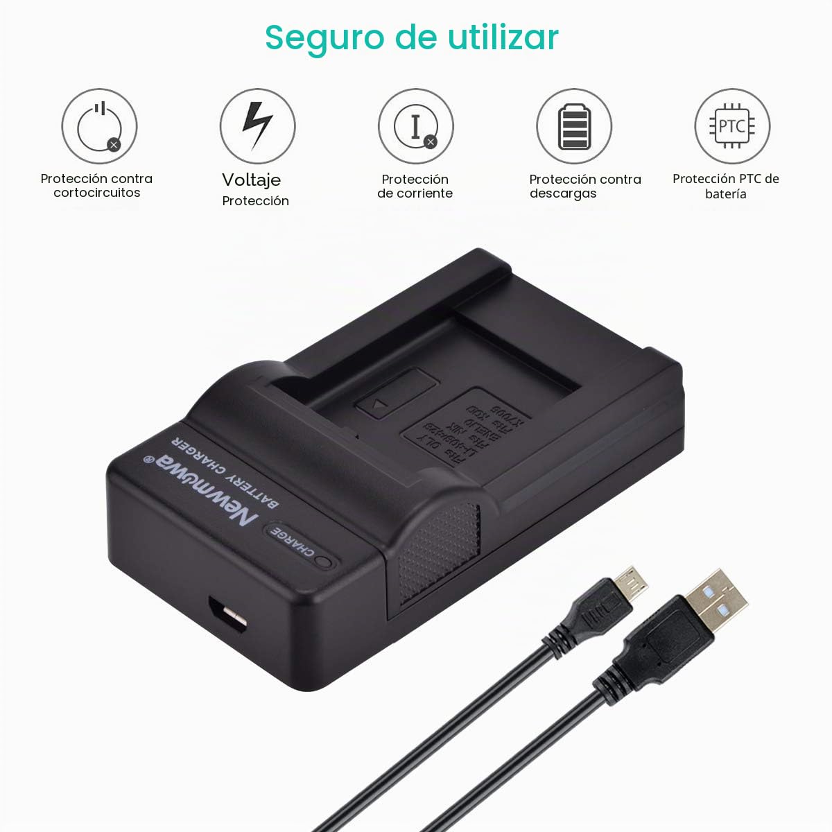 Newmowa EN-EL10 Batería (2-Pack) y Kit Cargador USB portátil para Coolpix S60, S80, S200, S202, S203, S205, S210, S220, S225, S230, S500, S510, S520, S570, S600, S700, S3000, S4000, S5100