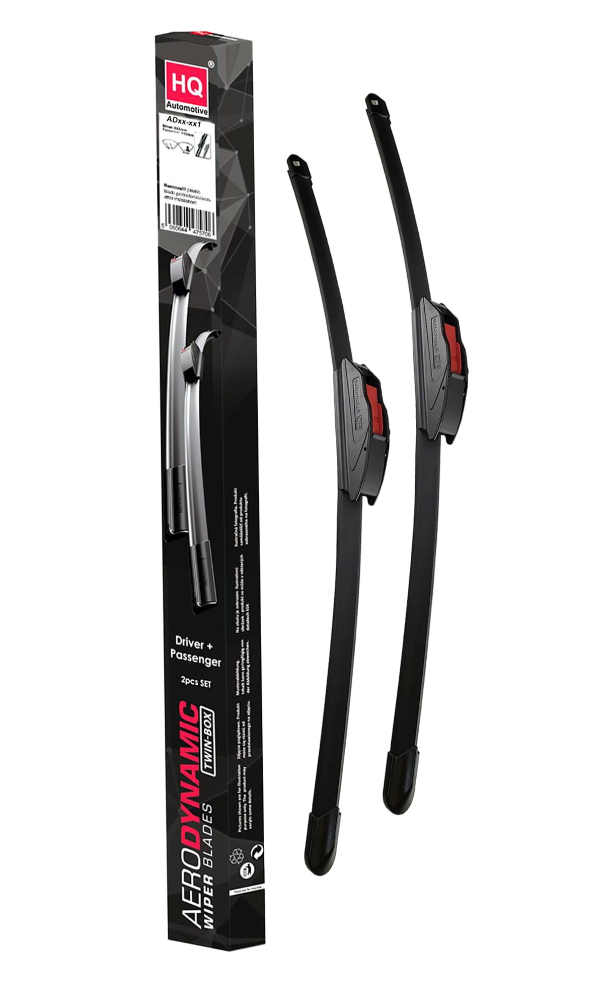 HQ Automotive Wiper Blade for LEXUS RX270 RX350 RX450 (2008-2015) Front Set, AD22-621