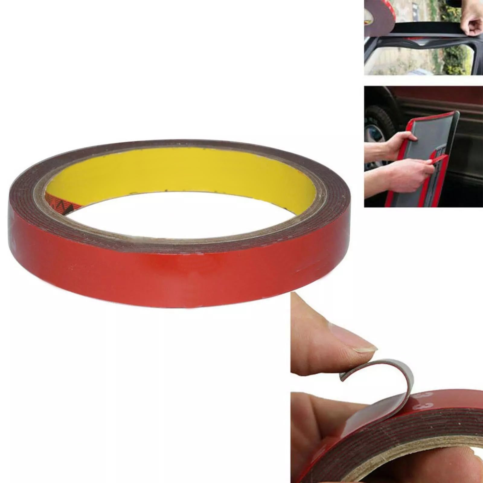 DBEIXIWEI Double Sided Tape, Mounting Adhesive Tape Heavy Duty, Foam Tape, LED Strip Lights, Home Decor, Office Decor