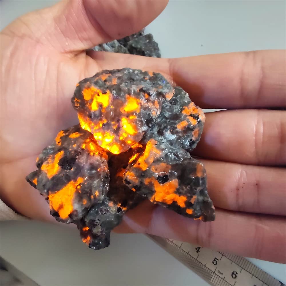 Amazon.co.jp: ナチュラルマジック天然炎石蛍光石レイキ標本