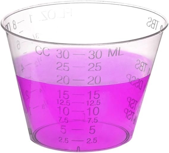 Medicine Cups (1oz) Plastic Disposable Graduated Medicine