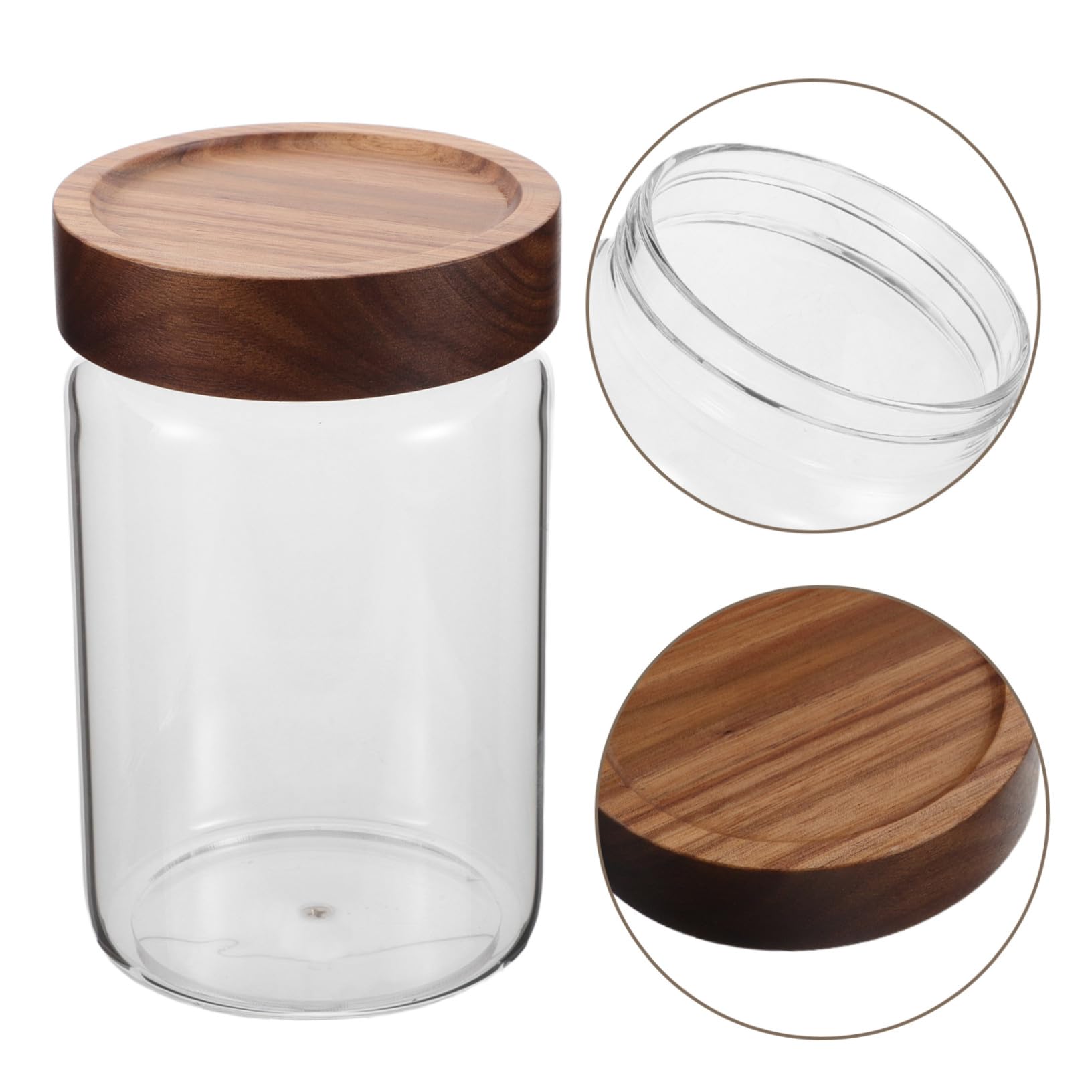 PRETYZOOM 4 Pezzi Barattolo in vetro borosilicato alto vaso alto in vetro borosilicato Contenitori barattoli da tè per tè sfuso barattolo caramelle Trasparente