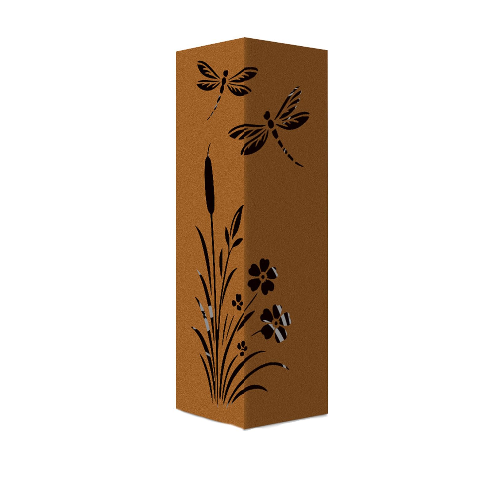CUNZJIA Elegant Rusty Iron Garden Column Decoration Furniture Artistic Hollows Sculpture for Outdoor Yard and Patios