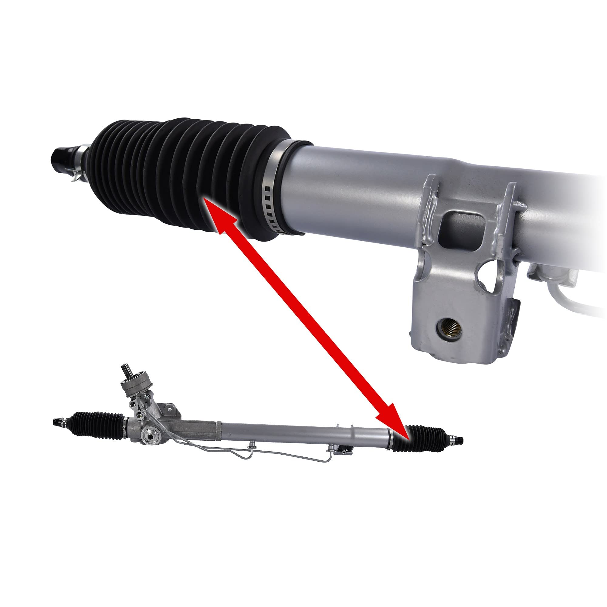 ATEC Germany Lenkgetriebe, hydraulisch Kompatibel mit: AUDI A4 B5, A4 B5 Avant, VW PASSAT B5, PASSAT B5 Variant, PASSAT B5.5, PASSAT B5.5 Variant