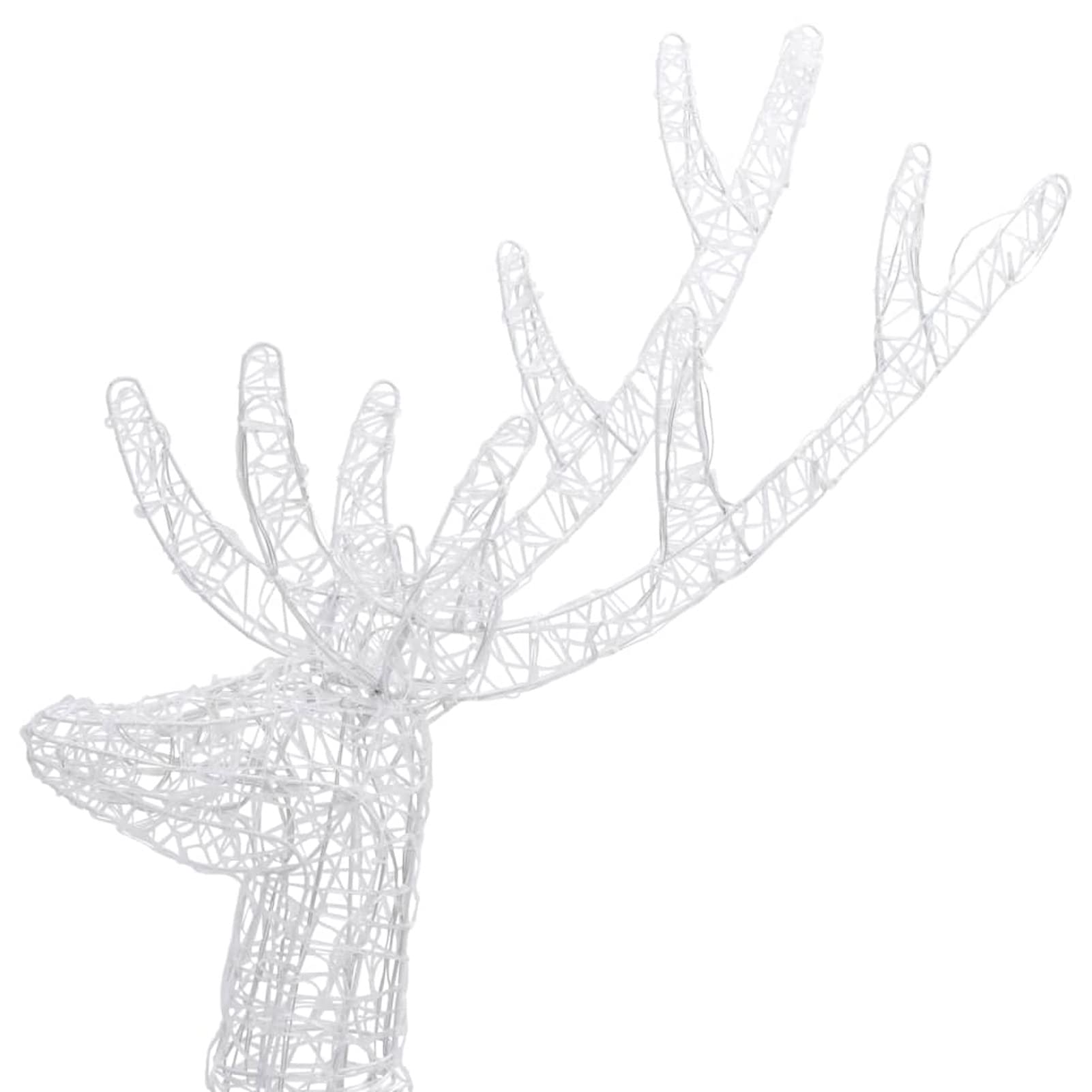 ShGaxin Rentier Weihnachtsdeko, Rentier Weihnachtsdeko, Rentier Außen, Rentier Beleuchtet Aussen, Weihnachts Außen, XXL Acryl 250180 cm Mehrfarbig