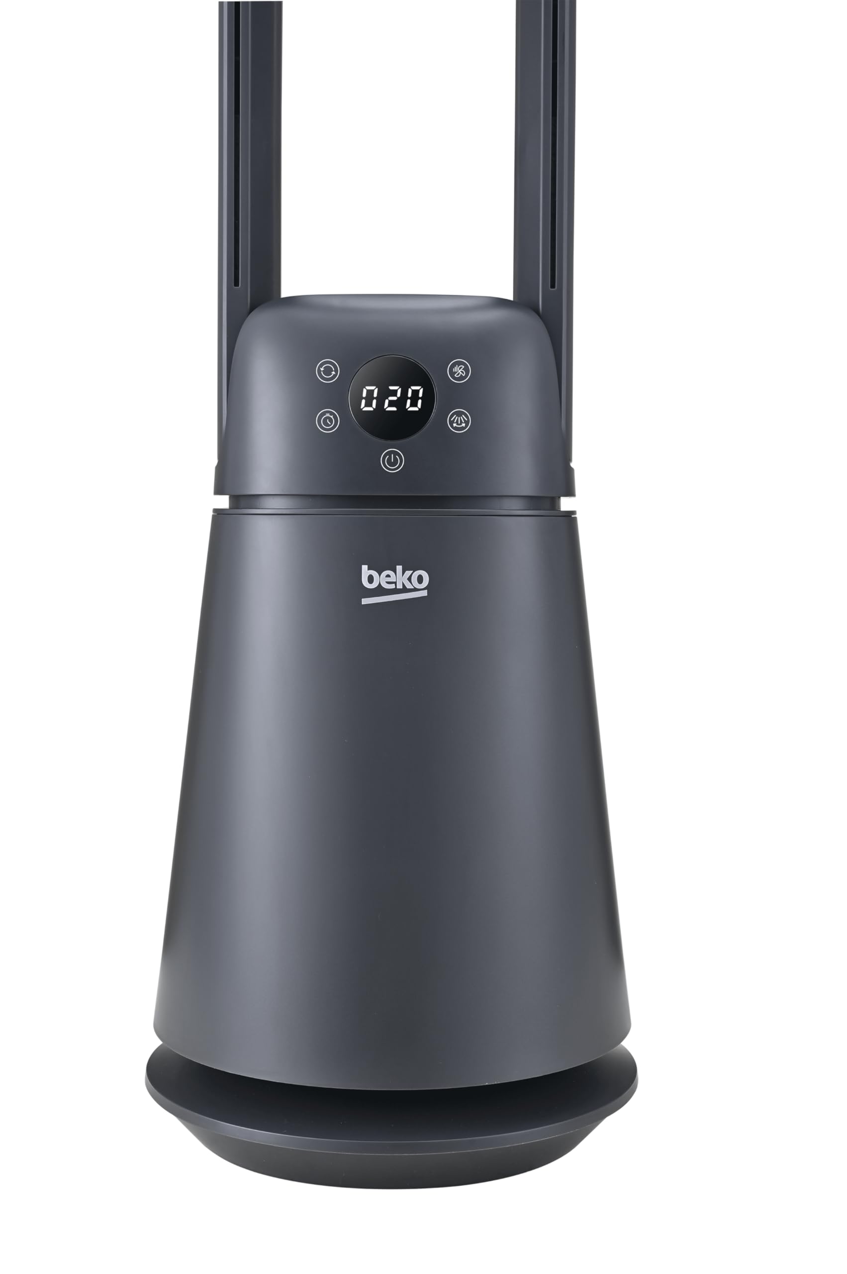 Beko EBA5000B Ventilatore Senza Pale, 37W, 20 Velocità, Display LED, Timer 8h, Telecomando, Nero