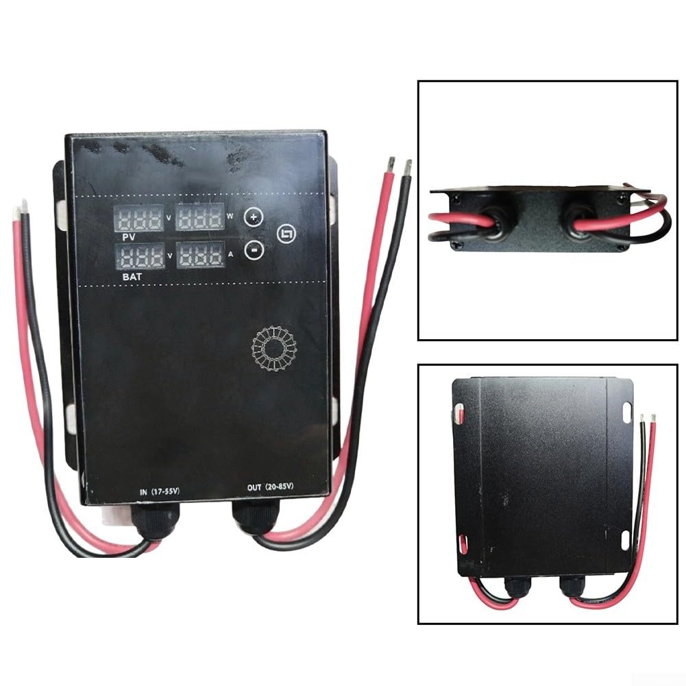 Regulador solar MPPT 600 W con protección de pantalla LCD