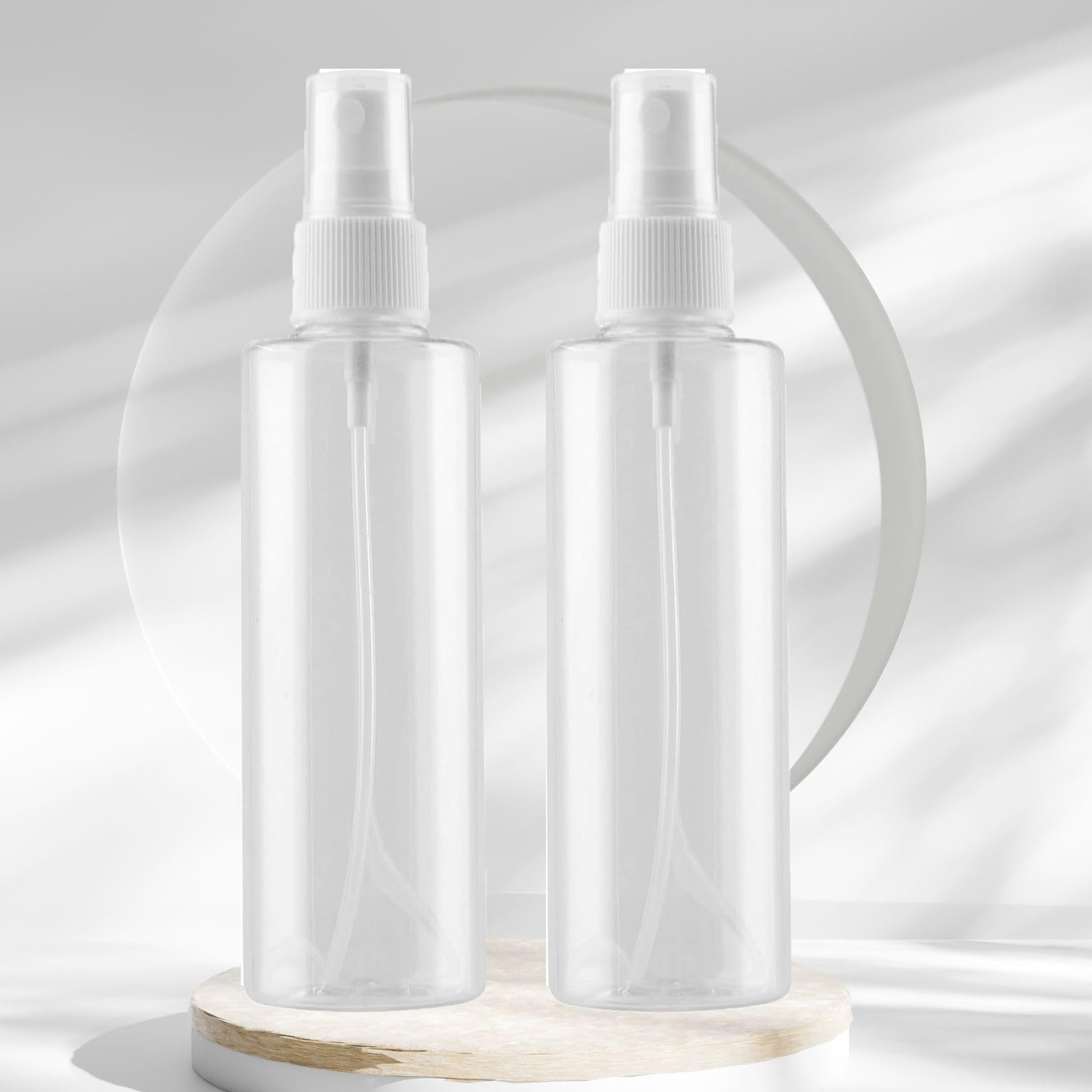 ROMARA Clear Plastic Spray Bottles 120 ml, Fine Mist Sprayer, Refillable Empty Containers, Travel Size, BPA-Free (2)-image-35