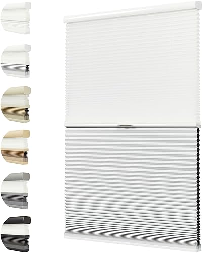 Persilux Persianas celulares opacas sin cordones de arriba hacia abajo, con panal para ventanas, persianas de ventana para el hogar, persianas de disponible en Yaxa Guatemala