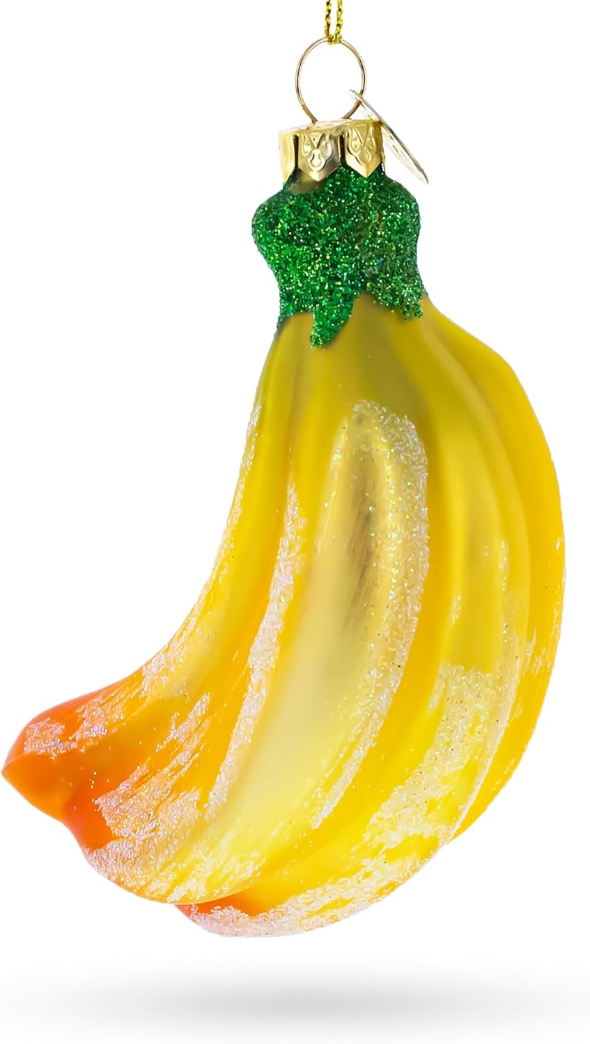 Bananas Blown Glass Christmas Ornament - Image 3