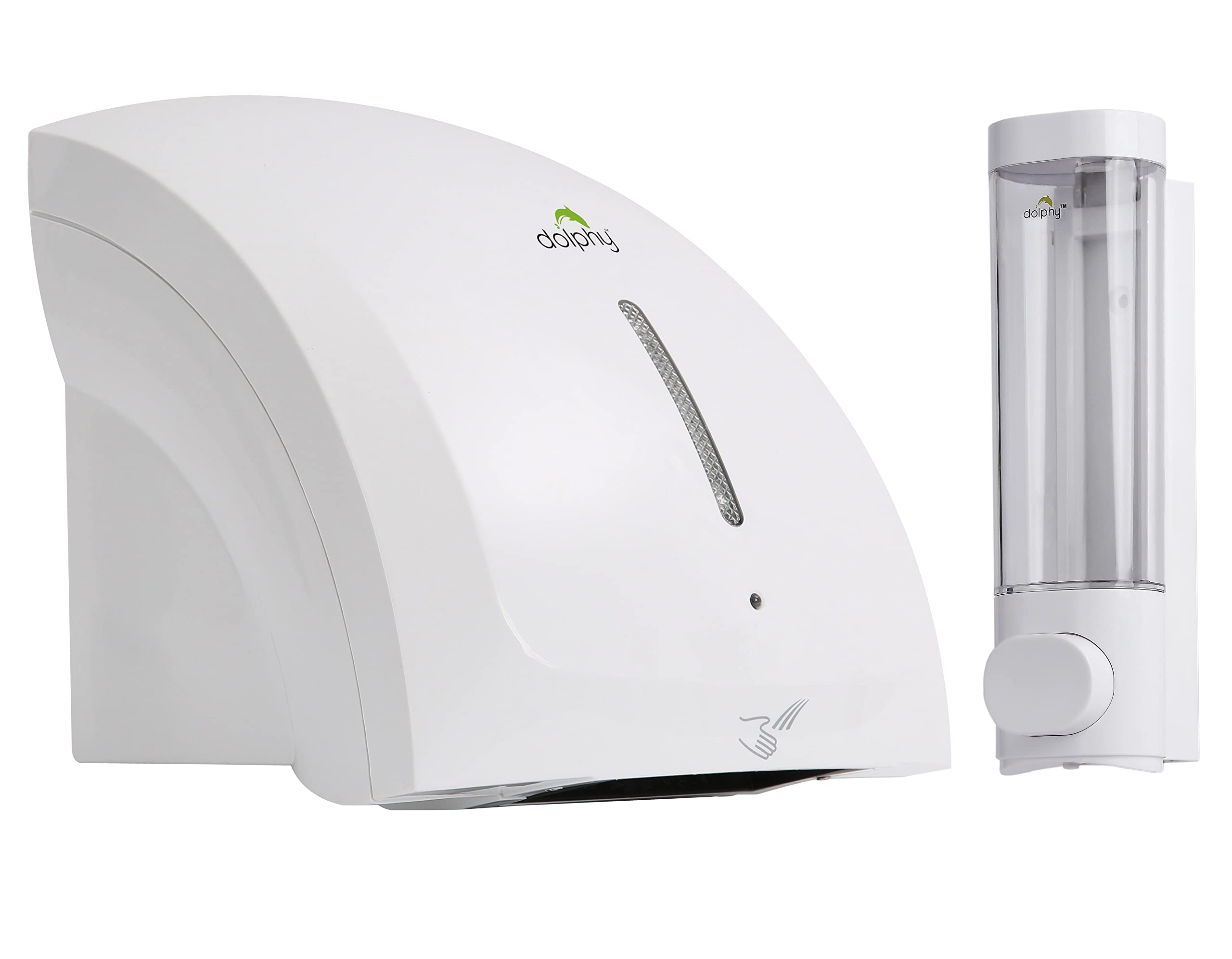 Dolphy Automatic Hand Dryer with Liquid soap Dispenser – White