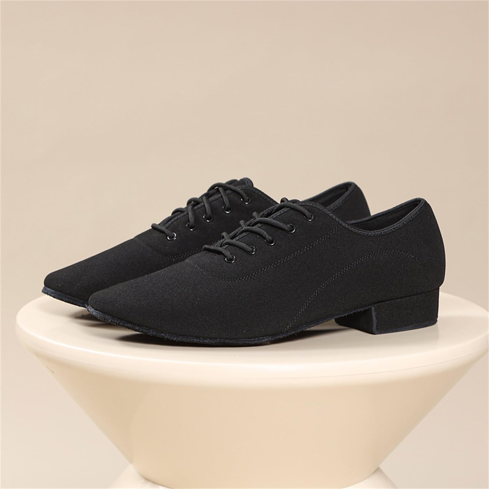 Zapatos de Baile de Salón para Hombre Suela de Cuero Latinos Modernos con Cordones Tacón Bajo