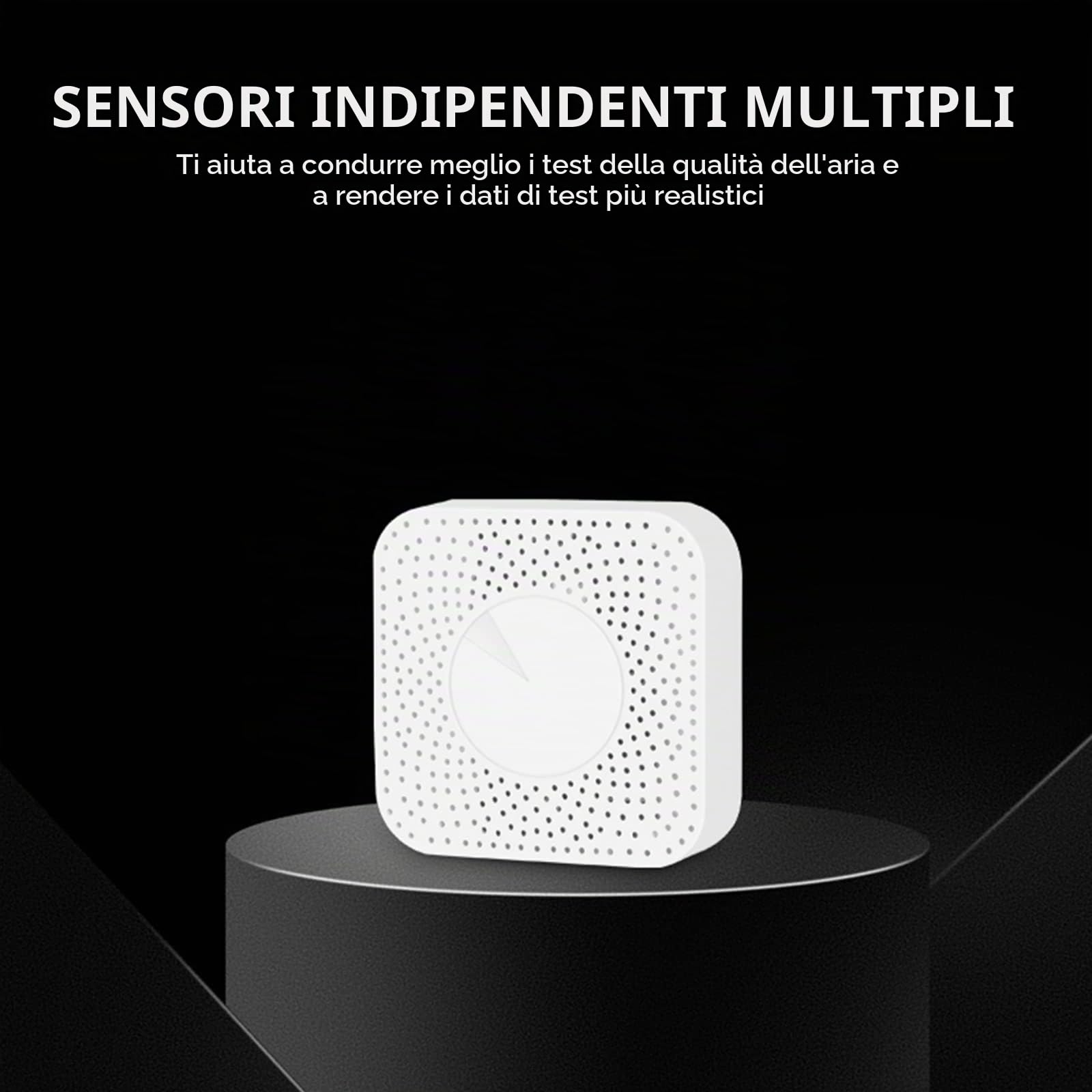 per Tuya Zigbee Smart 6-in-1 Rilevatore dell'aria con monitor della qualità dell'aria PM2.5/formaldeide/VOC/temperatura e umidità/CO2 monitor per casa e ufficio