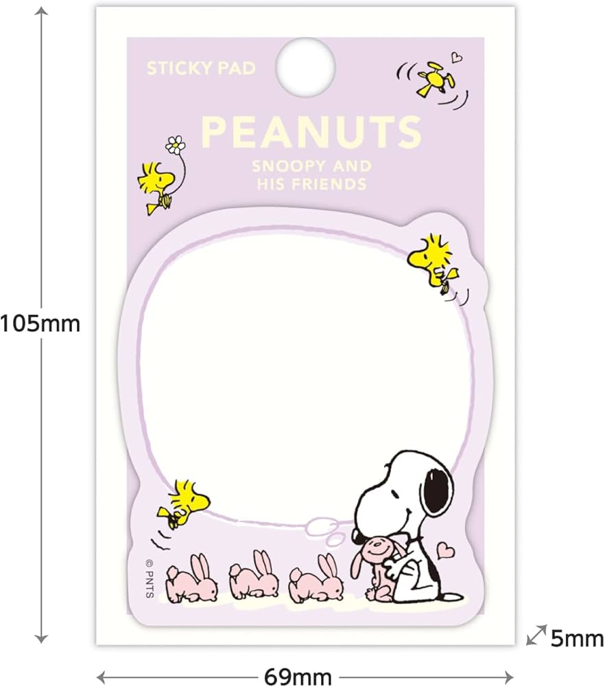 【新品】スヌーピー　メモパッド　パープル　グリーン　2冊セット 新品】スヌーピーメモパッドパープルグリーン2冊セット