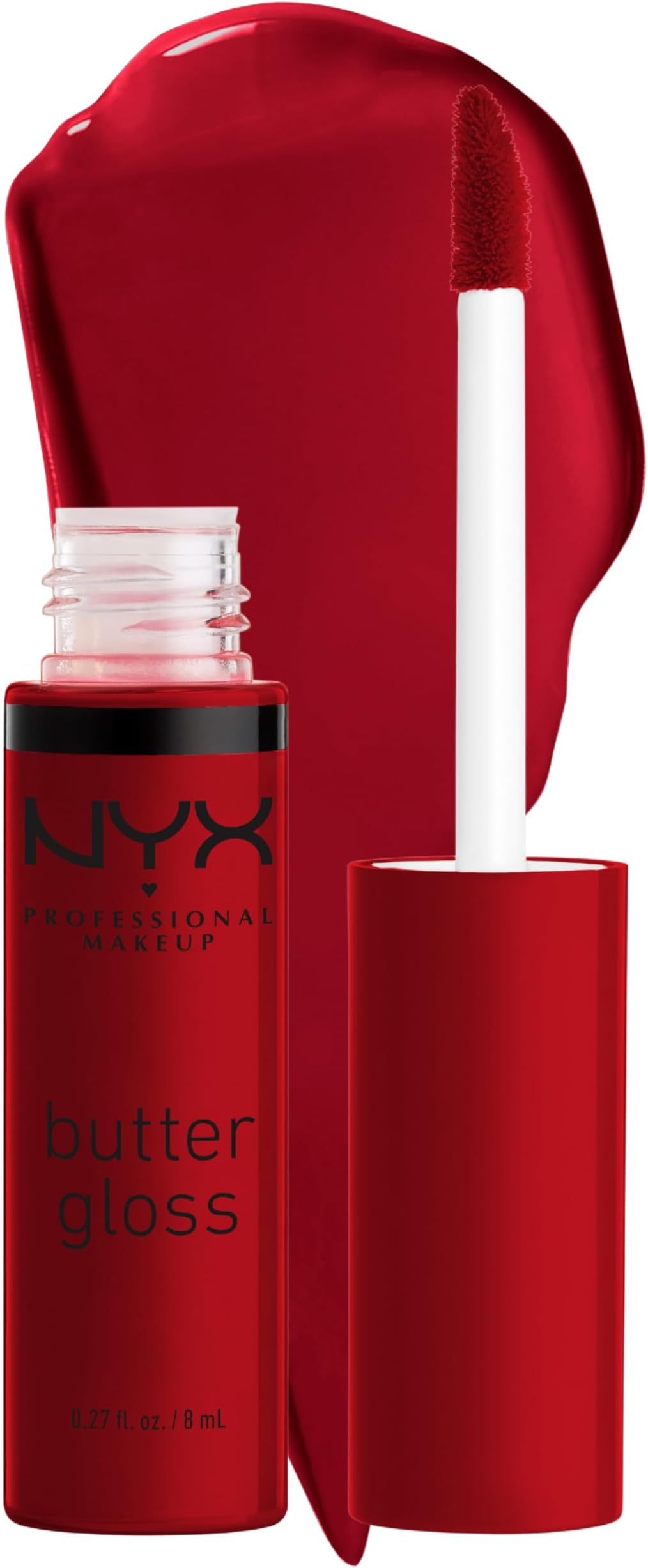 NYX Professional Lip Gloss, Makeup Butter Liquid Lip Gloss, Glossy Softening Shine, Cruelty Free Fornula, Moisturizing, Easy to Apply, Comfortable to Wear, Shade: 39 Rocky Road