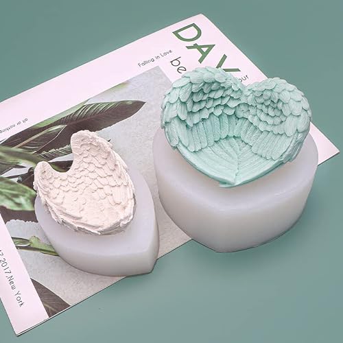 Mimiracle Angel Wing Silicone Mold Wings Mold Handmade Molds Aroma Stone Moulds Cake Mould Soap Mould Angel Wing Shape Storage Box Mold Diy Cake Decorating Home Decoration #TOP3