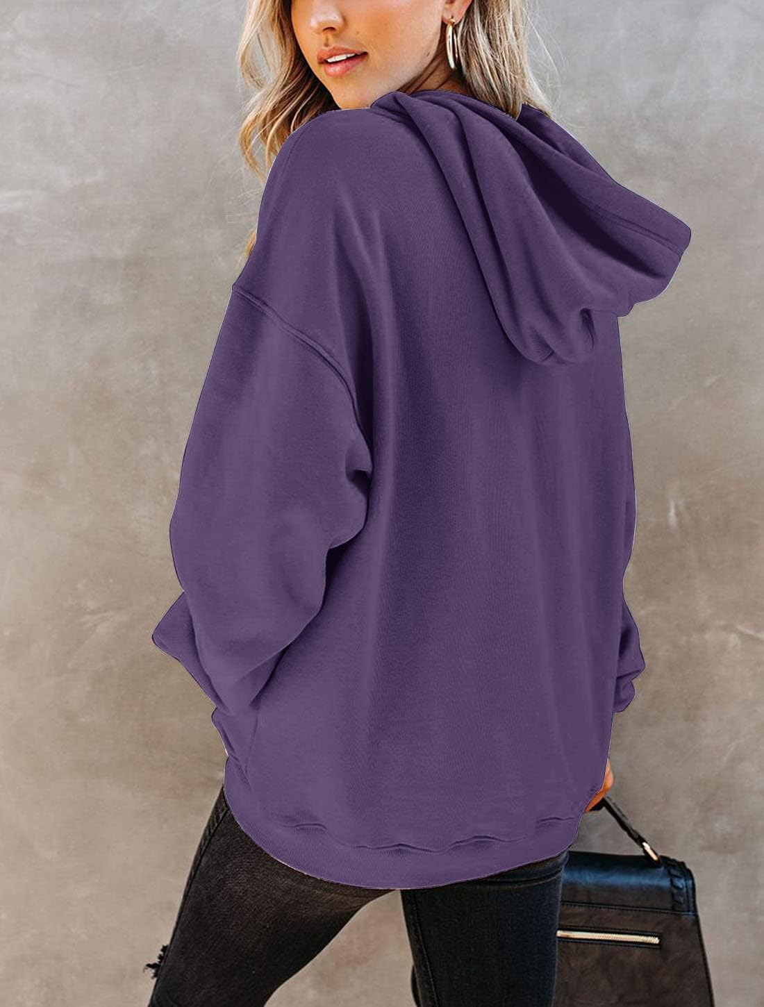 Orchidays Women's Casual Pocket Hoodies Long Sleeve Fashion Drawstring Pullover Tops - Image 2