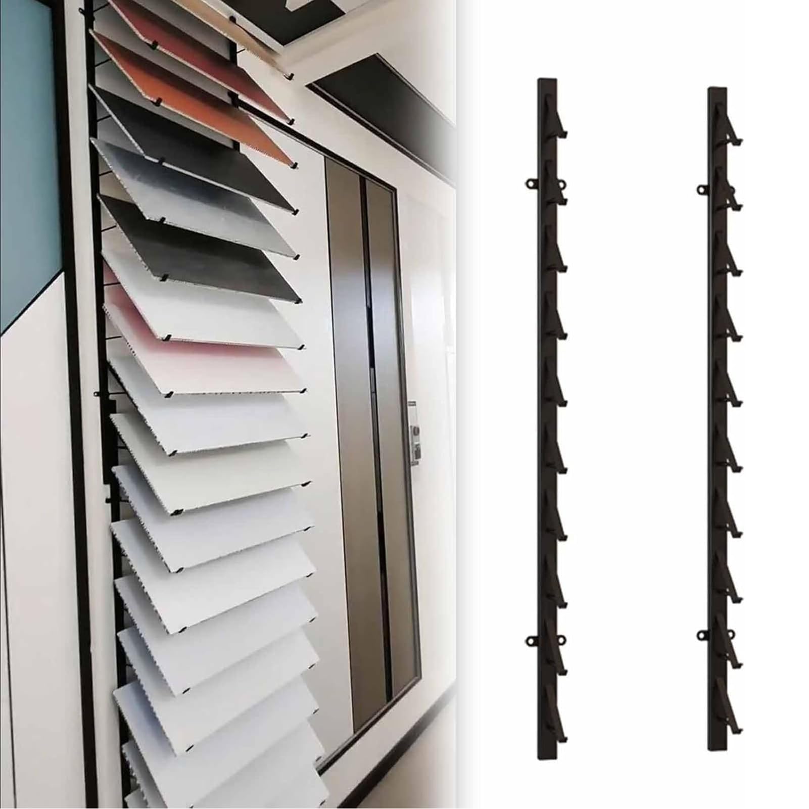 Support de rangement robuste pour échantillons de carrelage et dalles lourdes
