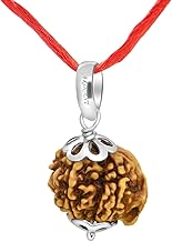 Arihant Gems and Jewels® 4 Mukhi to 7 Mukhi Ganesh Ji Nepali Rudraksha with 925 Silver Pendant – Natural & Certified Astrological Pendant for Positive Effects | Unisex for Men & Women