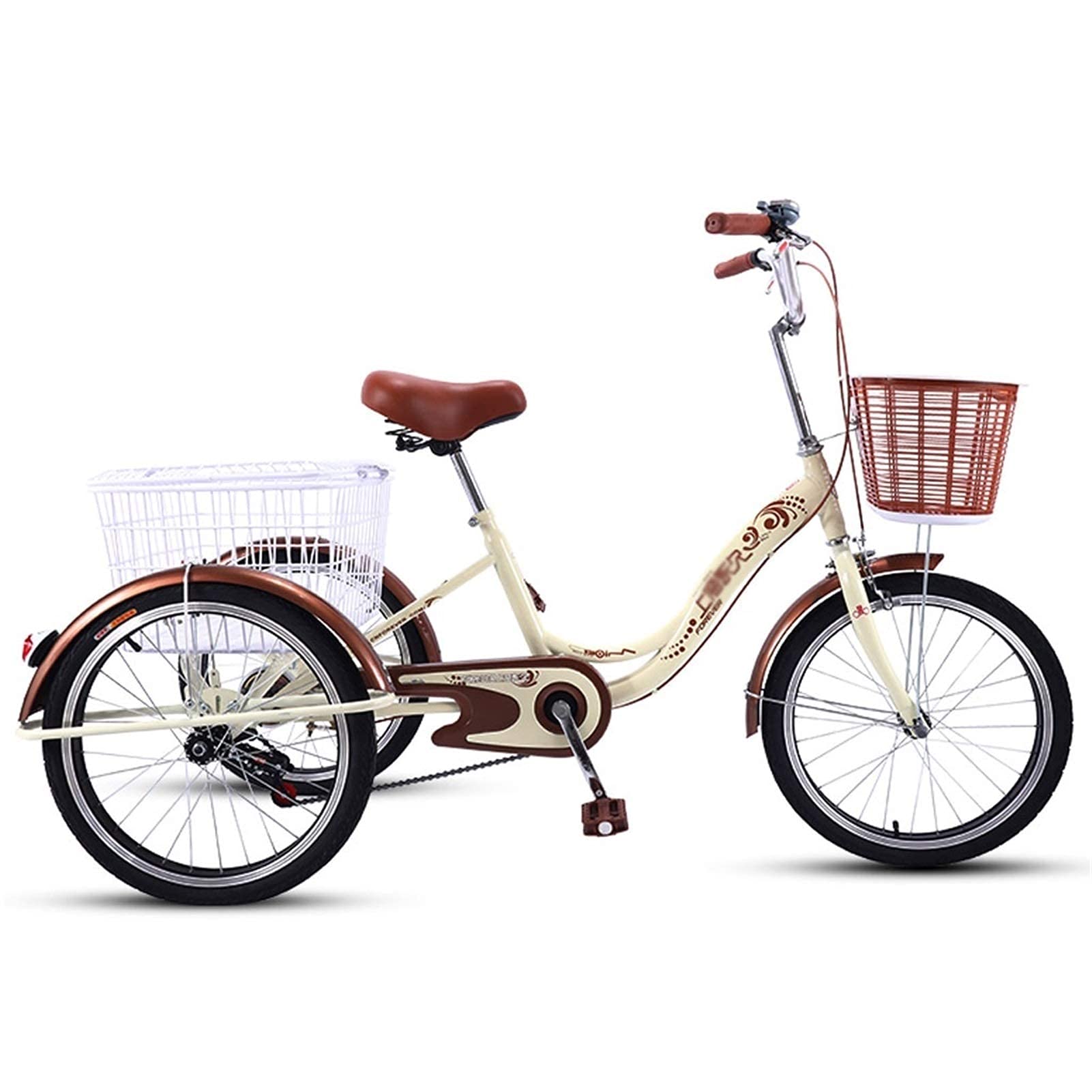 Buy Adult Tricycle 3 Wheel Trike Cruiser Bike 20 Inch Trikes Bicycles
