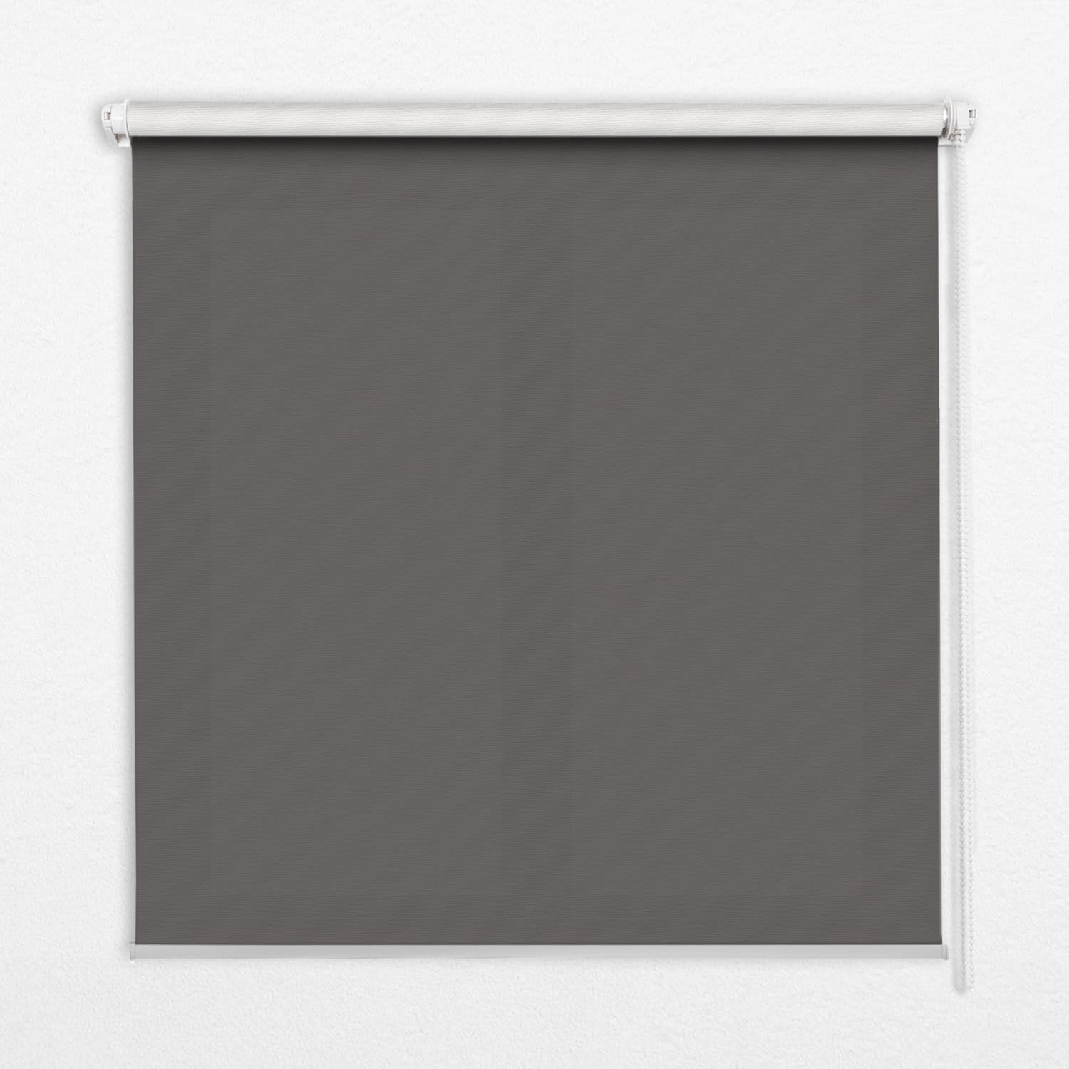 Store enrouleur banne sans perçage tamisant gris 50x50 pour fenêtre de cuisine