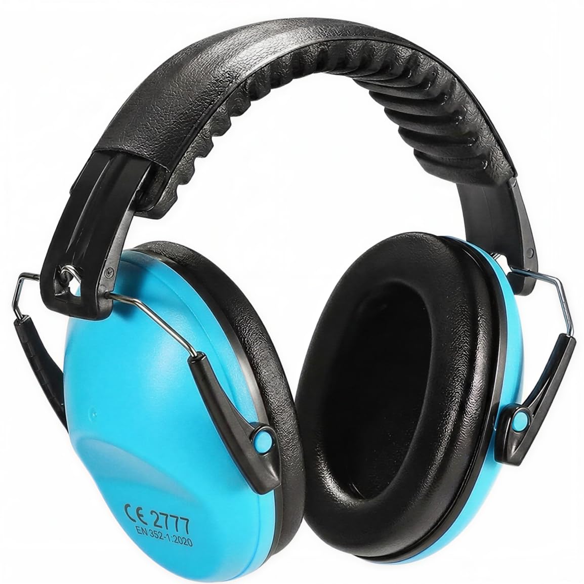 NAYEZH SNR 26dB Kids Ear Defenders Adjustable Hearing Protection Earmuffs for 3-16 Years Autism Sensory Noise Reduction, Blue