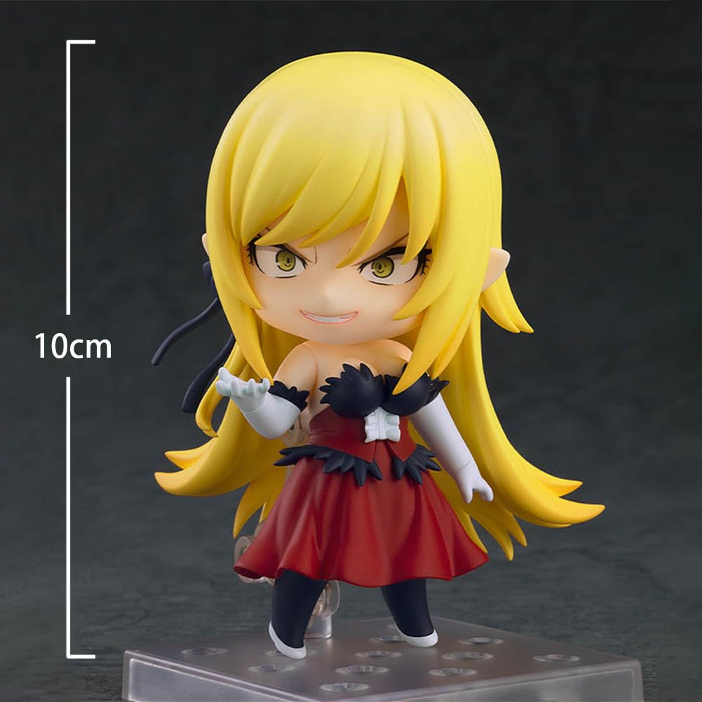Anime ruchoma figurka z wymiennymi akcesoriami Oshino Shinobu, model z PCW, 10 cm, mini kolekcjonerska dekoracja, prezent dla fanów anime
