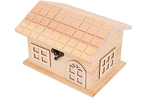 House Shaped Wood Shadow Box DIY Organizer